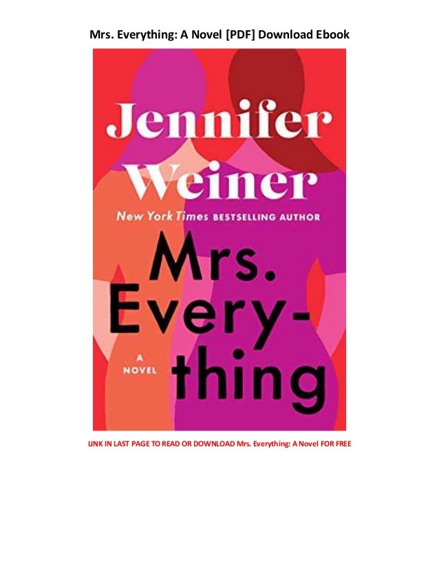 Mrs Everything A Novel Books On Audio Free Books Download For