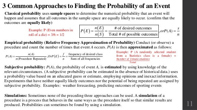 Steward lanthan smække Basic concepts of probability