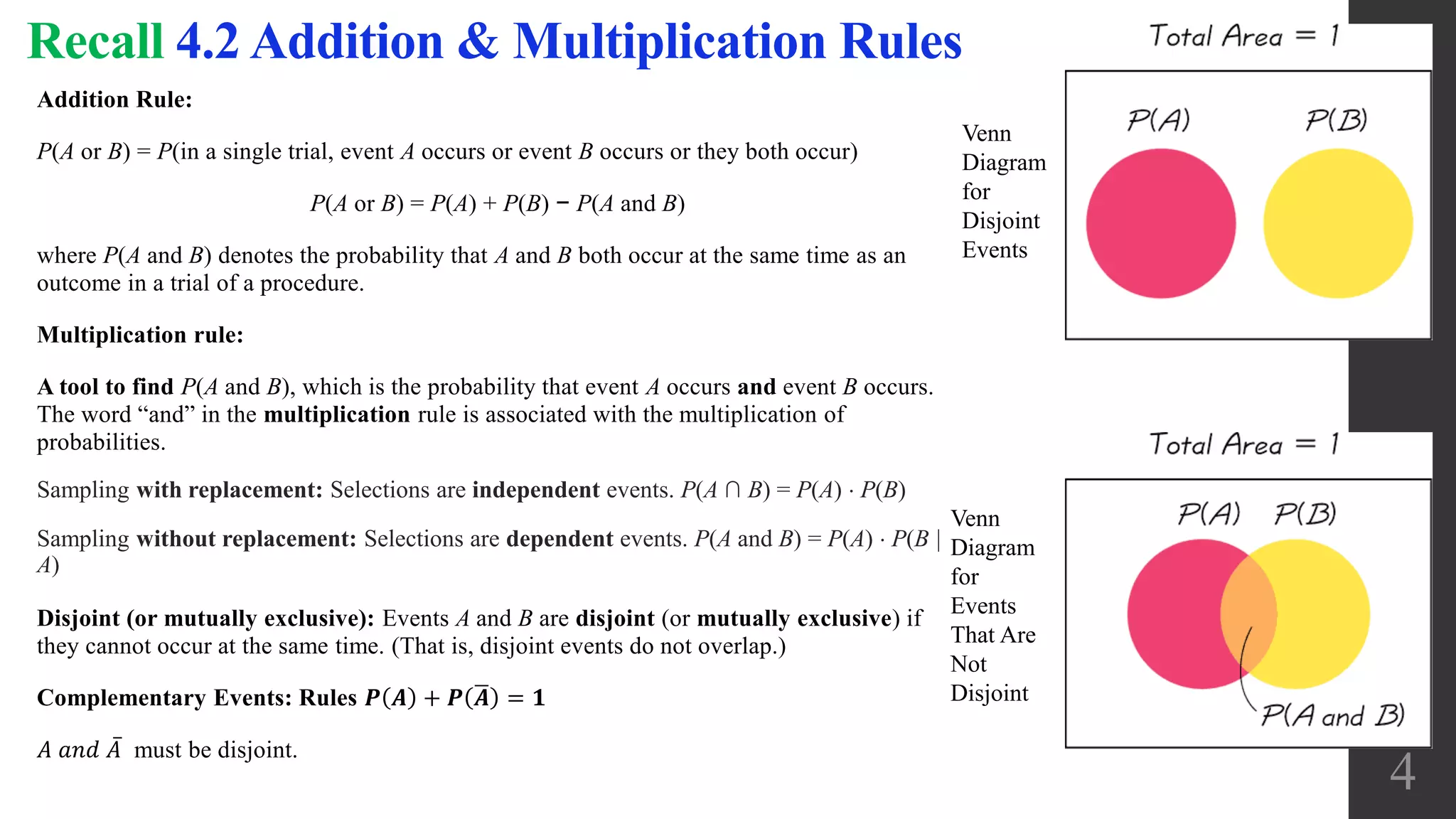 Complements conditional probability bayes theorem pptx