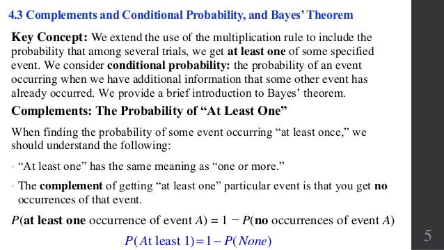Complements conditional probability bayes theorem image.