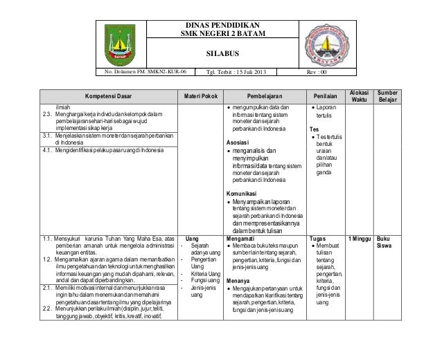 4 C2 3 Silabus Dasar Dasar Perbankan