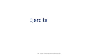 Ejercita
Ing. Zoraida Guadalupe Martínez Alvarado, M.E.
 