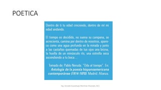 POETICA
Ing. Zoraida Guadalupe Martínez Alvarado, M.E.
 