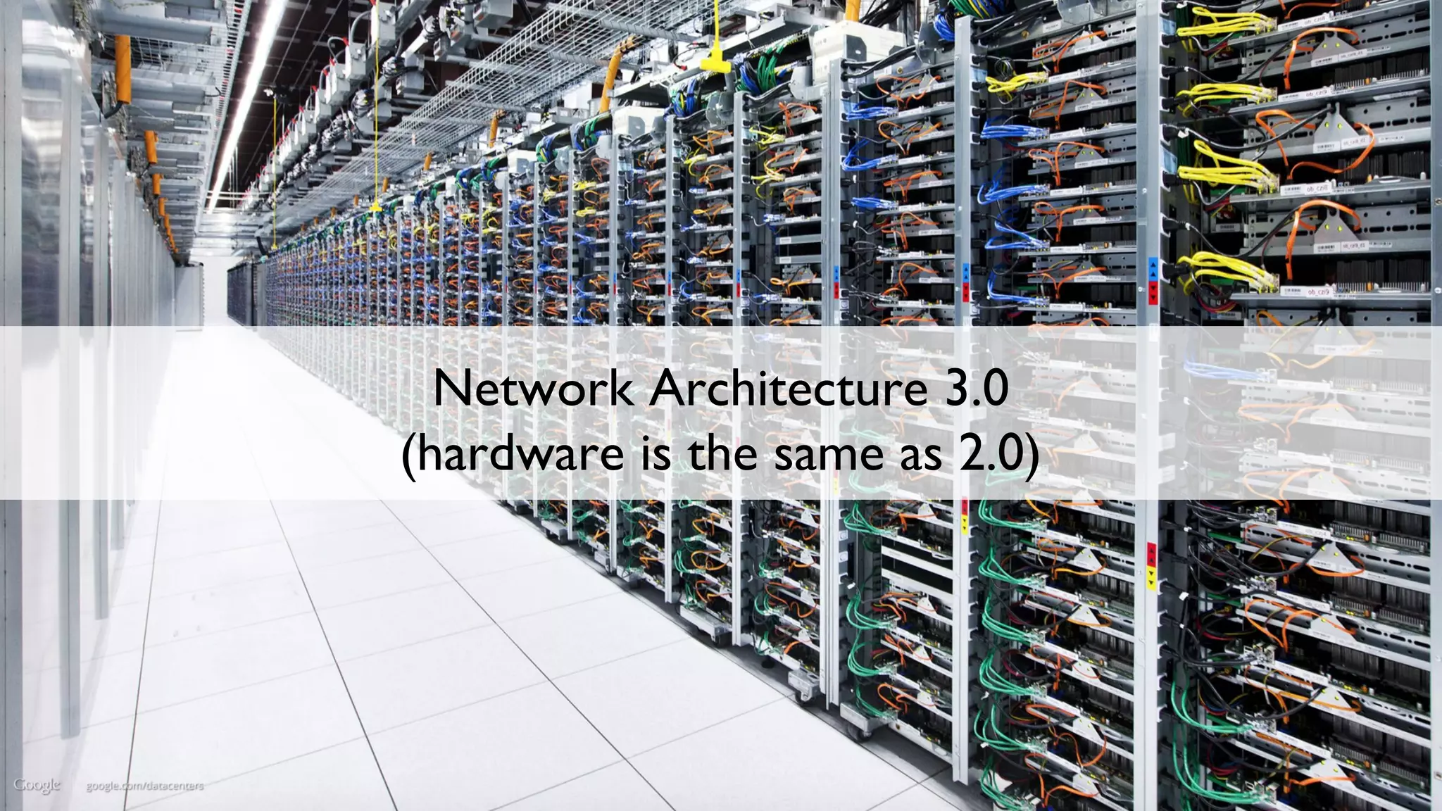 © 2019 Cloud Native Computing Foundation19
Network Architecture 3.0
(hardware is the same as 2.0)
 