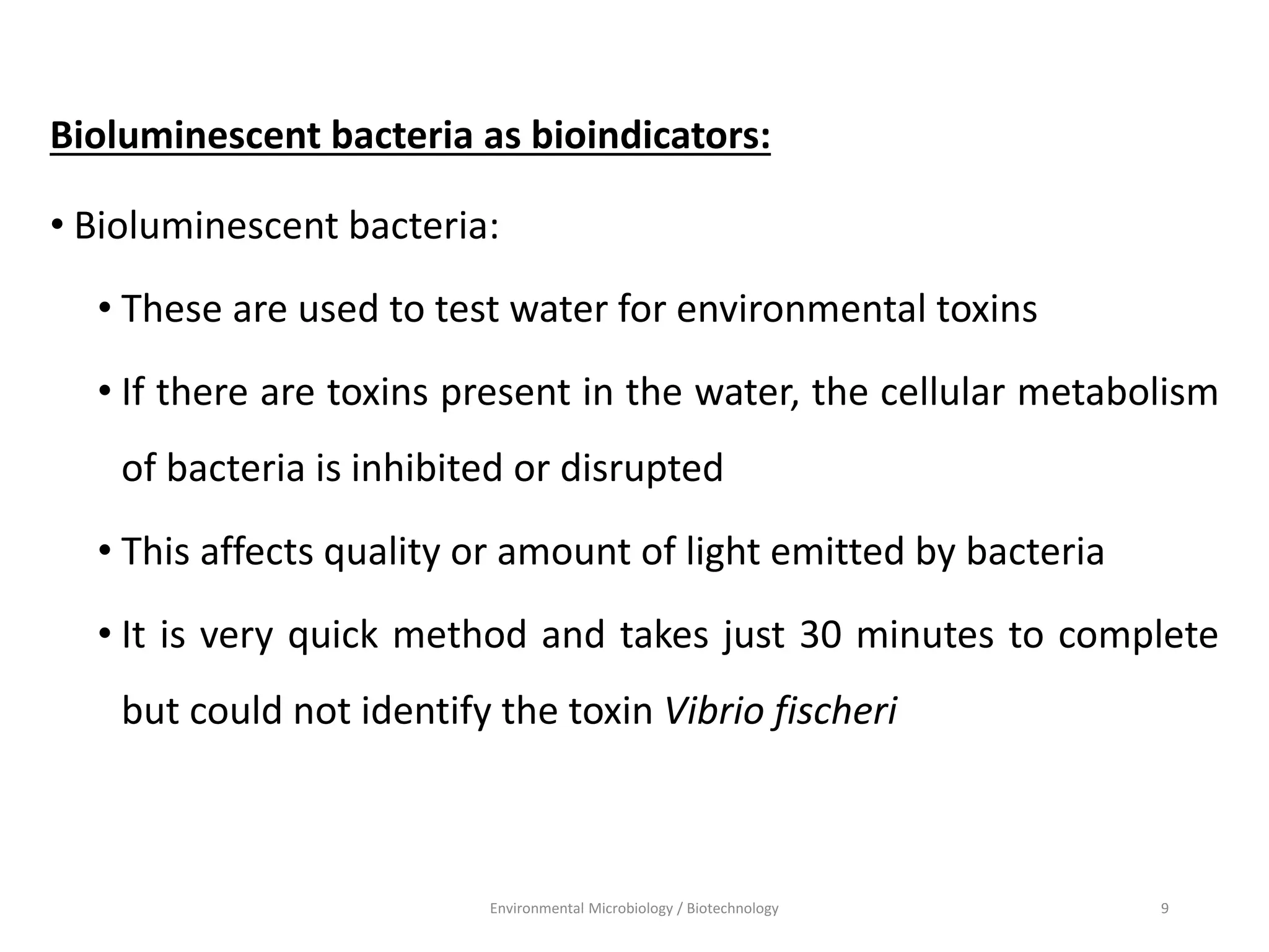 Pollution indicators bioindicators | PPTX
