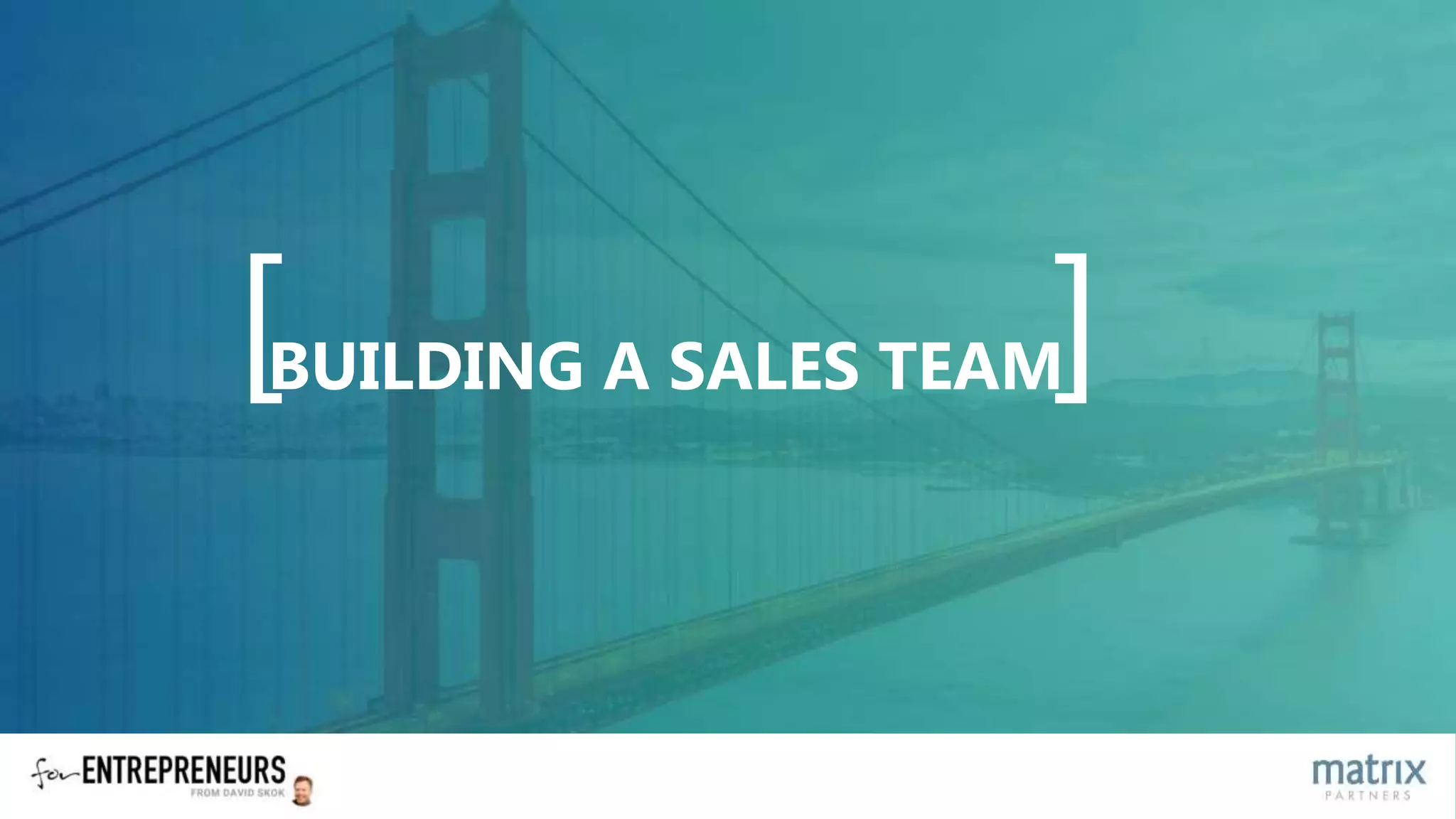 BUILDING A HIGH-PERFORMING SALES TEAM | PPT