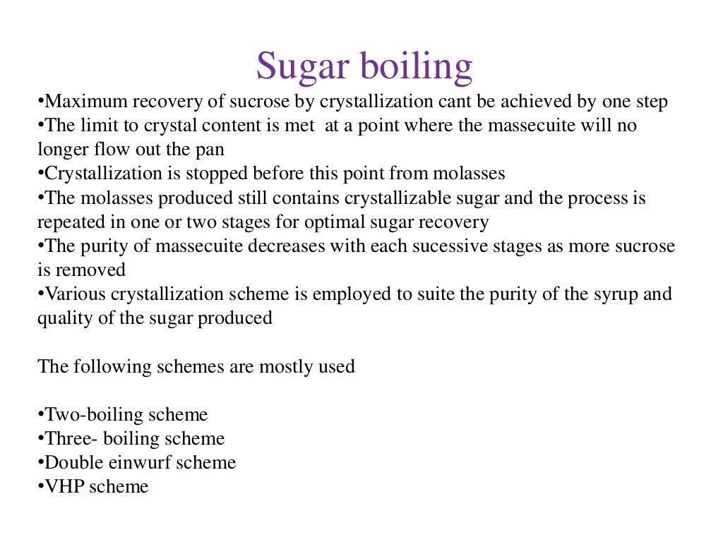 Sugar Boiling in Sugar Crystallization Process