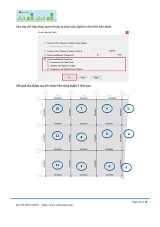 Chia Nho File.pdf Cach chia nho san trong etabs - bai 4 | PDF | Free Download