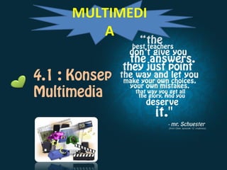 4.1 : Konsep
Multimedia
MULTIMEDI
A
 