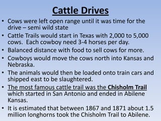 4.1 Miners and cowboys in the west | PPTX