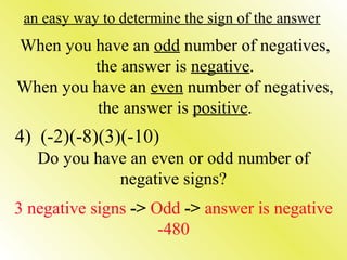 4 1 multiplying rational numbers examples | PPT