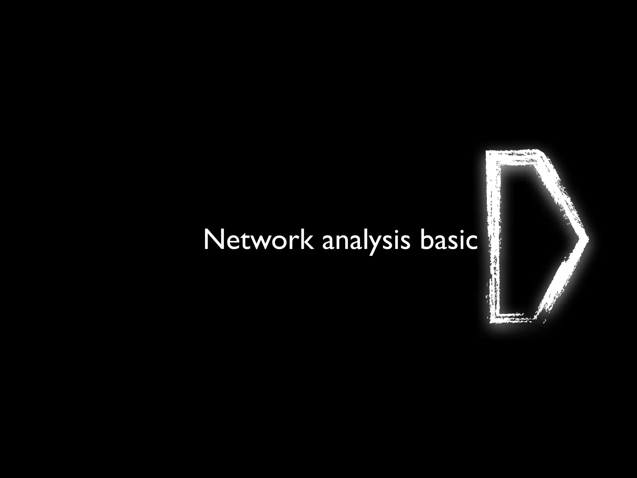 Network analysis basic 