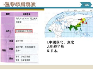 I
             KJ




I.中國華北、東北
J.朝鮮半島
K.日本
 