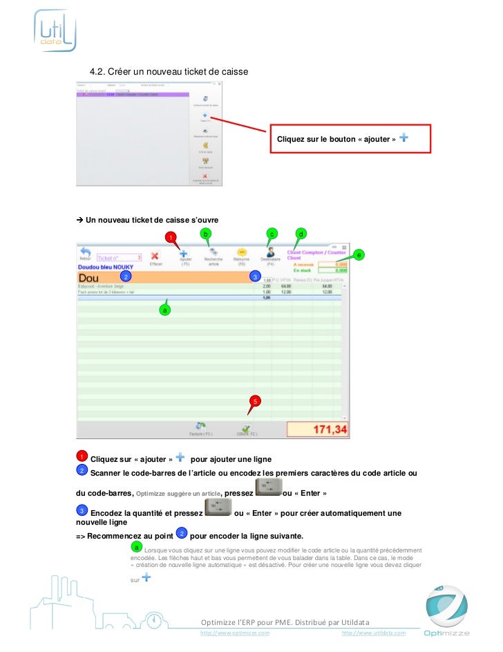 Créer Un Nouveau Ticket De Caisse Optimizze Erp V16
