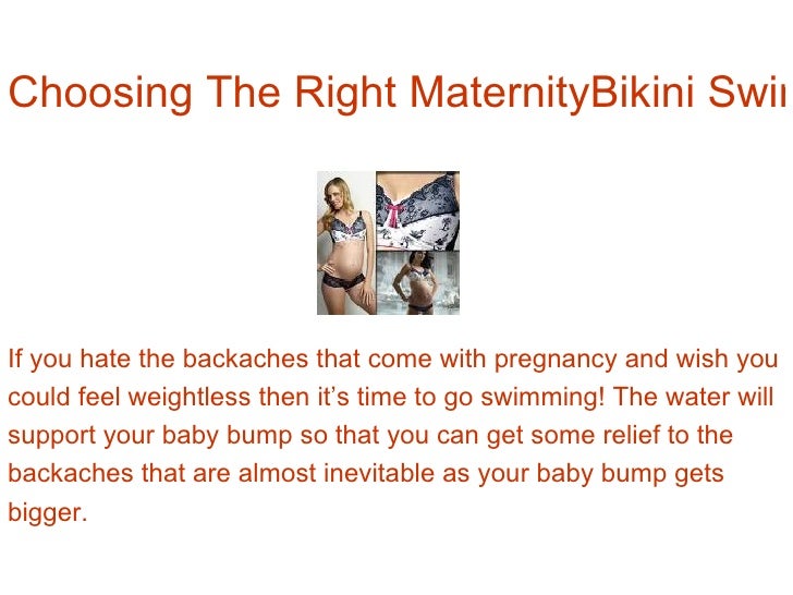 Choosing The Right Maternity Bikini Swimwear