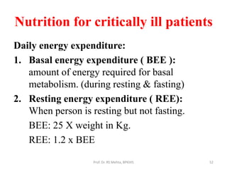 4. nutrition support to critically ill in icu | PDF