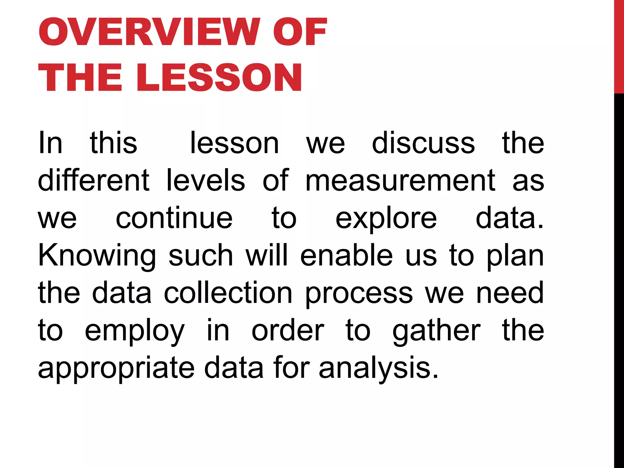 Levels of Measurement | PPTX