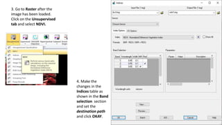 Normalized Ndbi Rasters Remote Sensing: Normalized Difference Vegetation Index (NDVI) | PPTX
