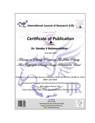 ijr journal certificate
