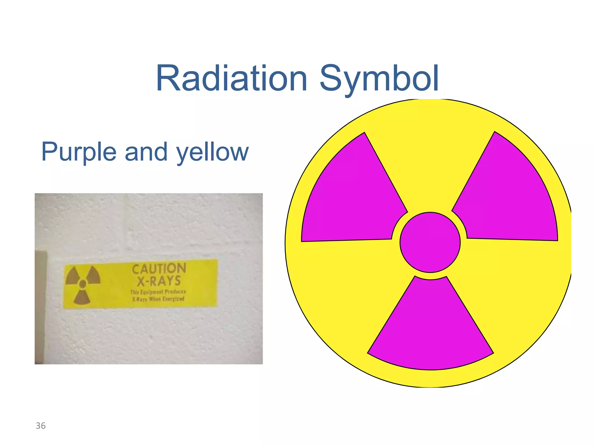 36
Purple and yellow
Radiation Symbol
 