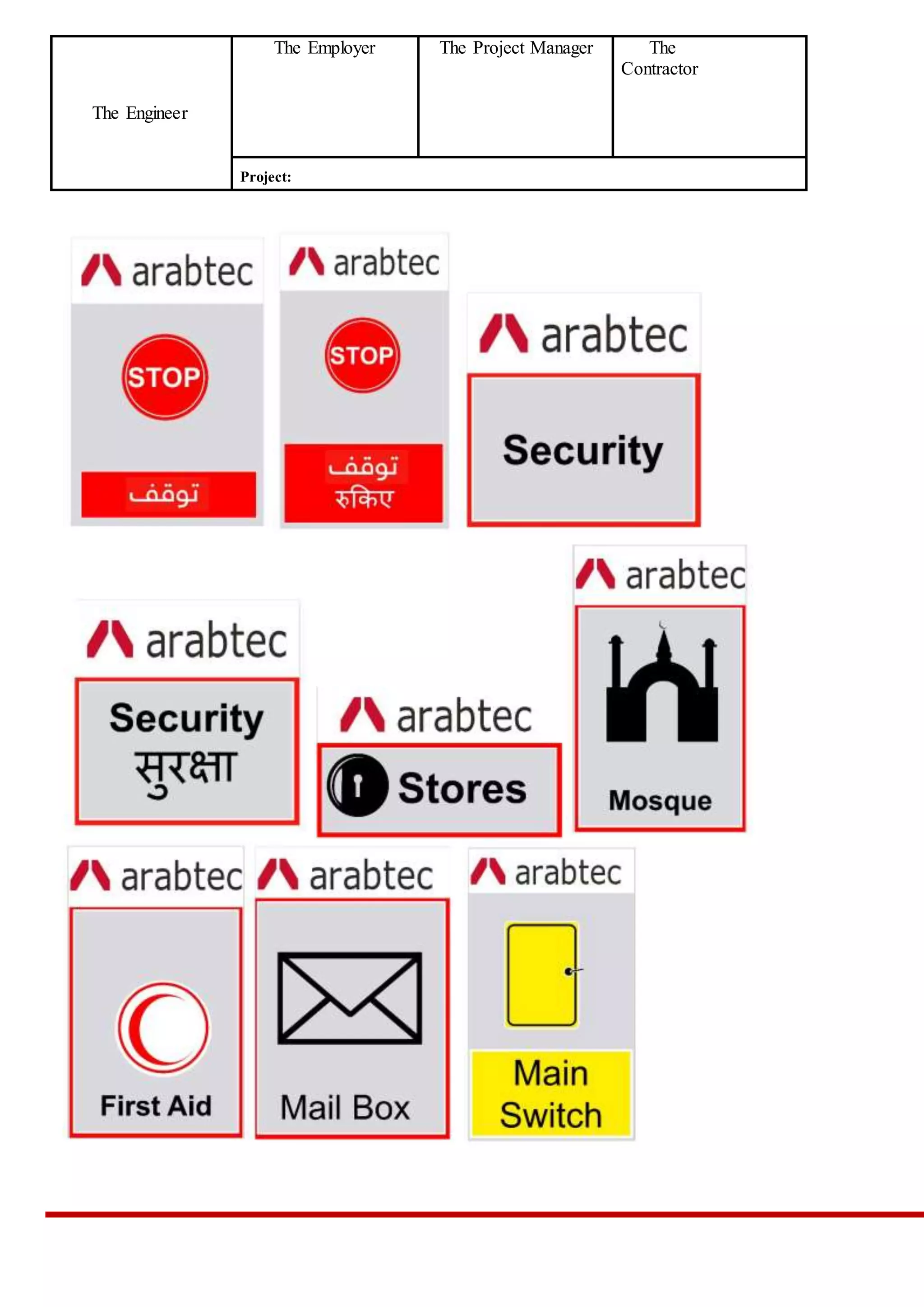Hsse Signage HSE MANDATORY SIGNAGE | DOCX