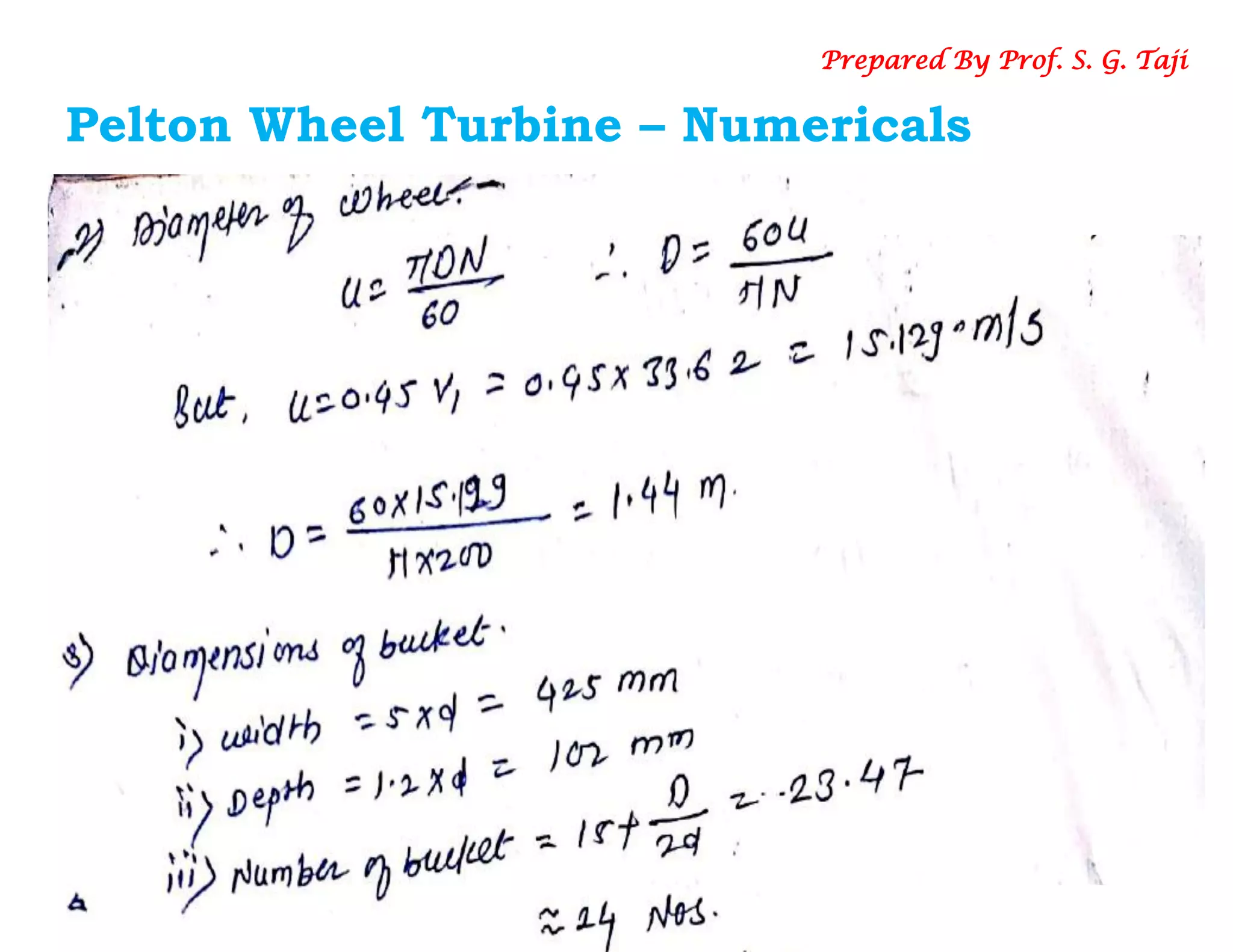 Pelton Wheel Turbine Part 2 | PDF