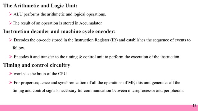8085 MICROPROCESSOR ARCHITECTURE AND ITS OPERATIONS | PPT