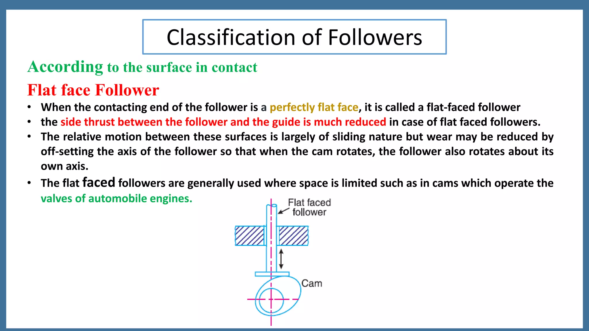 4.1 CLASSIICATION OF CAM AND FOLLOWER PPT