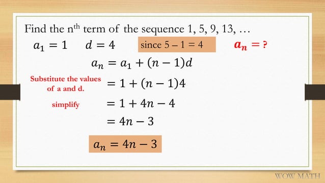 Arithmetic Sequence | PPT