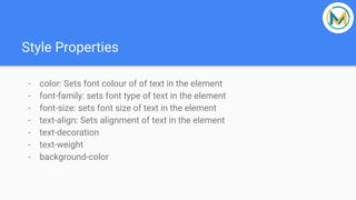 HTML Text Formatting | PDF