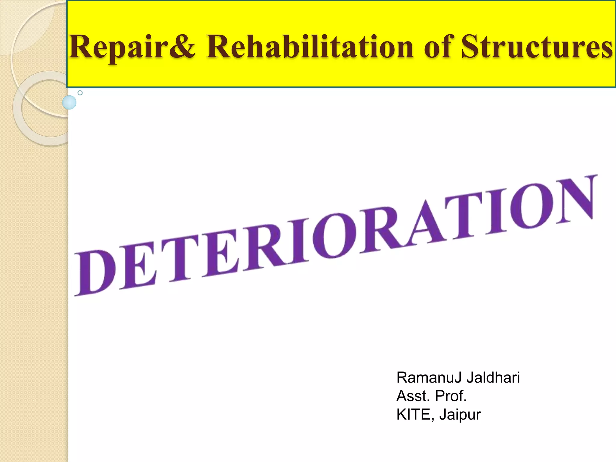 Deterioration of Concrete By Chemical Causes | PPTX