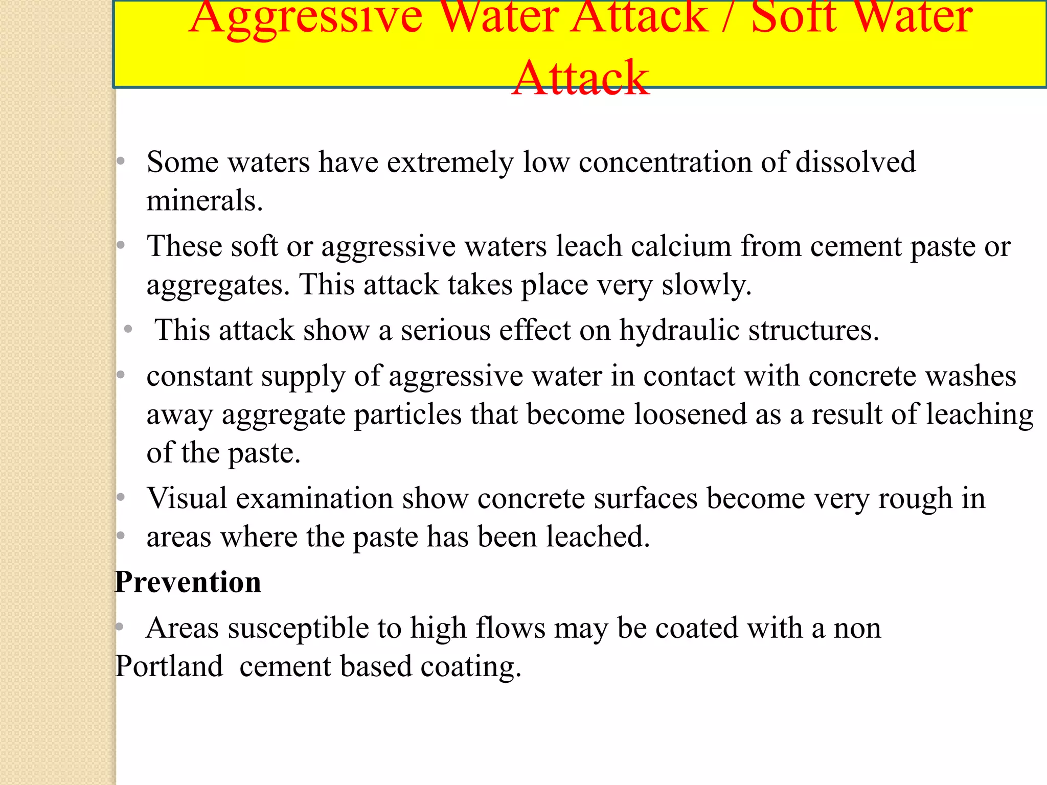 Deterioration of Concrete By Chemical Causes | PPTX