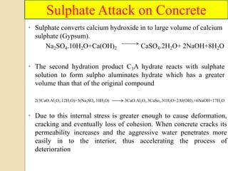 Deterioration of Concrete By Chemical Causes | PPTX