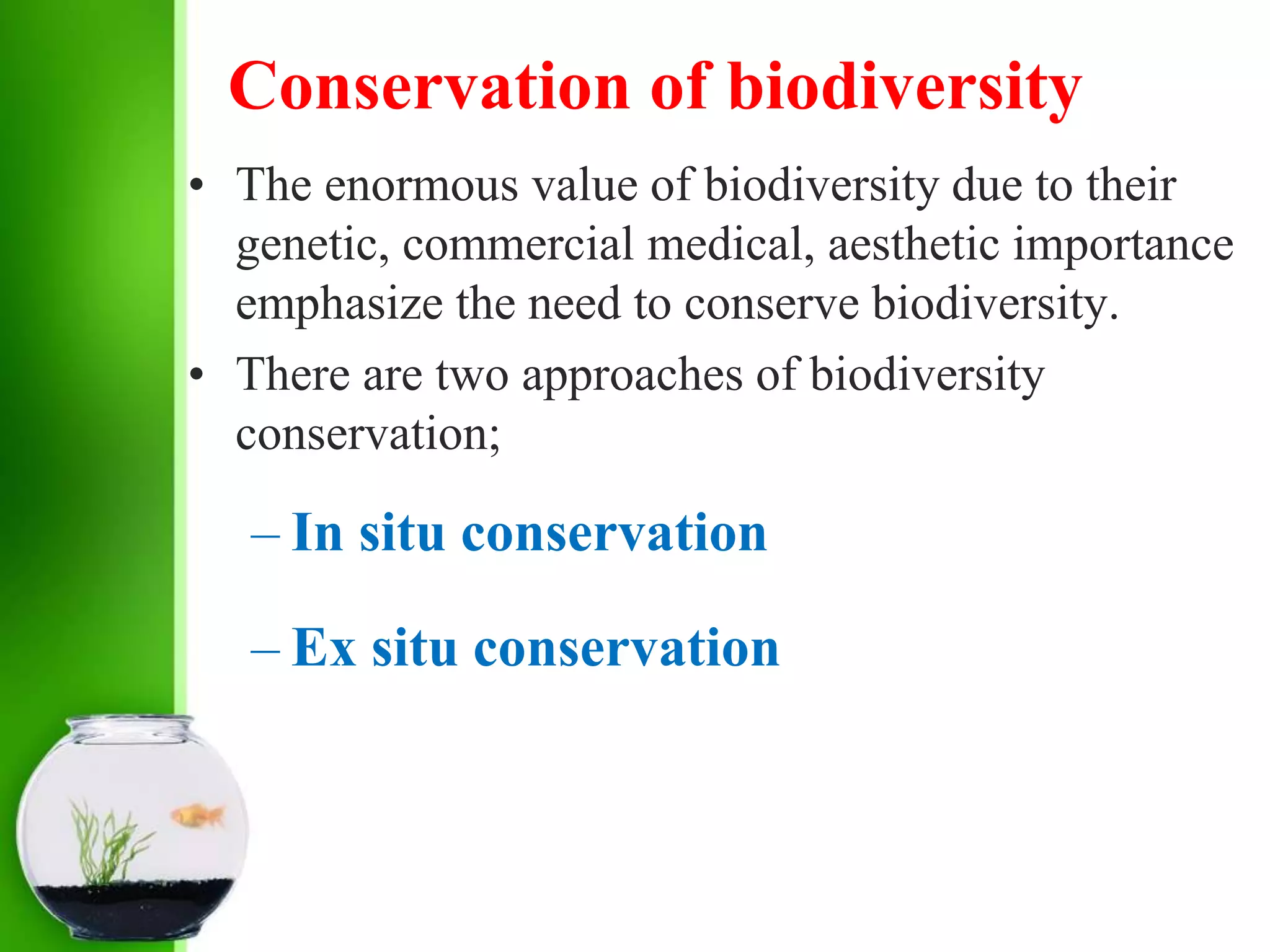 Biodiversity hotspot, threats & its conservation | PPTX