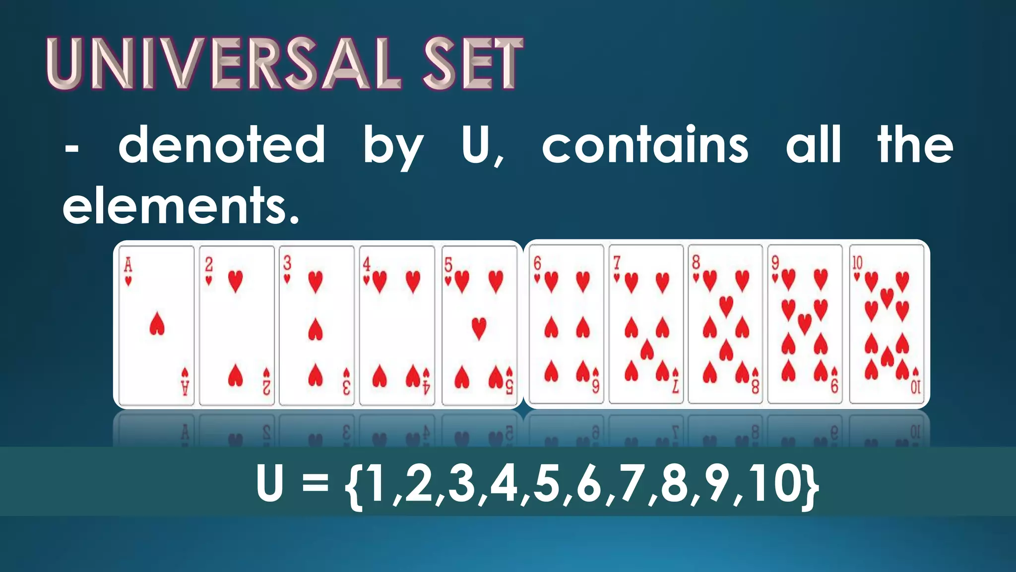 Universal set and subset using venn diagram ppt