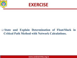 4.10 determination of float & slack in cpm network calculations | PPTX