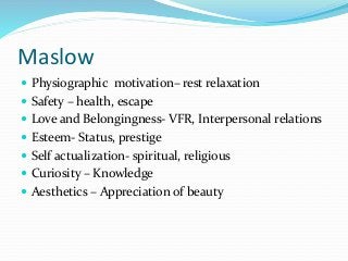 4.Tourism Motivation