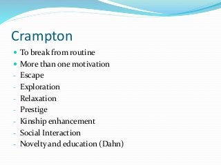 4.Tourism Motivation