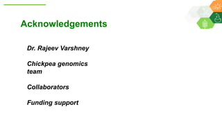 Research Program Genetic Gains (RPGG) Review Meeting 2021: From Discovery to Delivery: A Story of Chickpea By Dr Mahendar Thudi