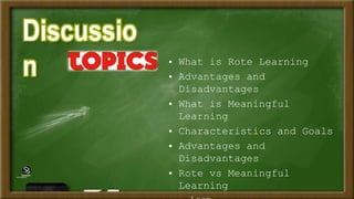 What Is Rote Rote vs. Meaningful learning | PPTX