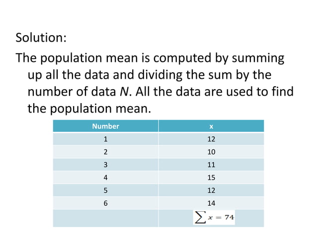 4. parameter and statistic | PPTX