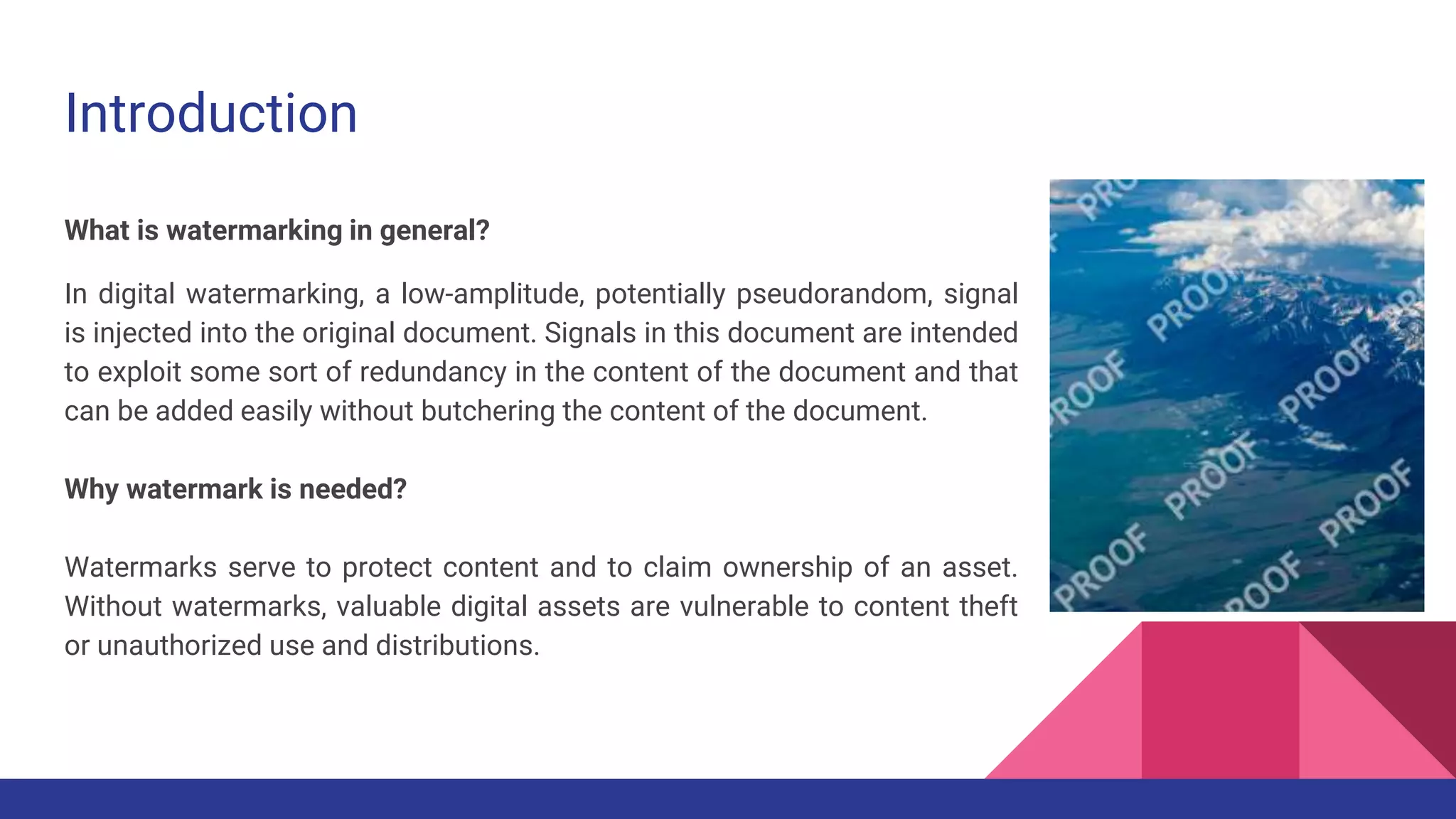 Survey on Deep Neural Network Watermarking techniques | PPTX