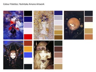 Colour Palettes: Yoshitaka Amano Artwork
 