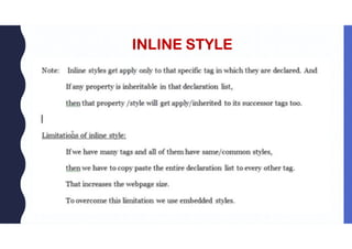 INLINE STYLE
 