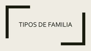 TIPOS DE FAMILIA
 