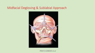PROF.S.SUBBIAH et.al
Midfacial Degloving & Sublabial Approach
 