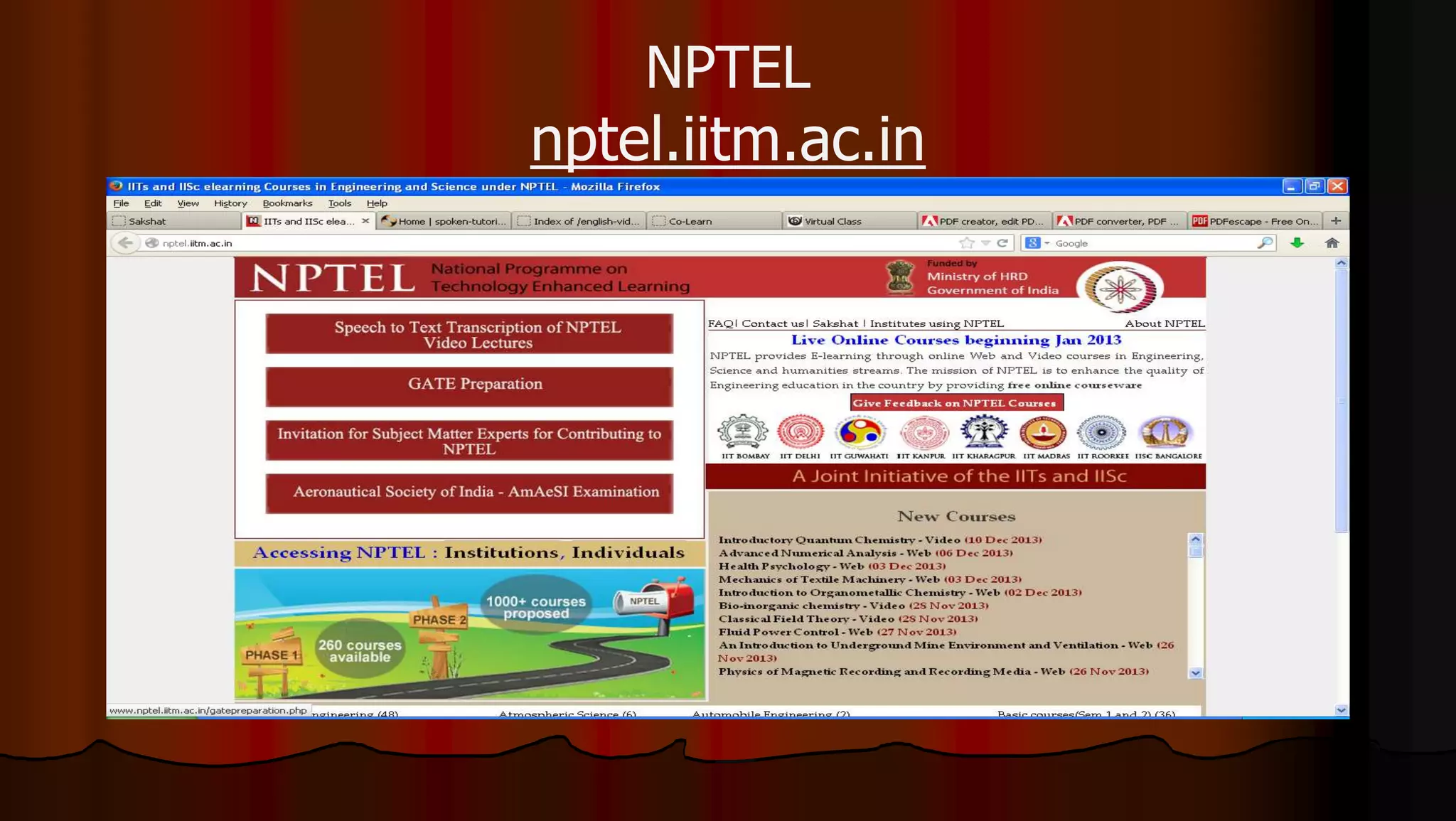 NPTEL
nptel.iitm.ac.in
 