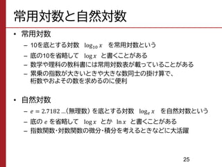指数 対数 人間科学のための基礎数学