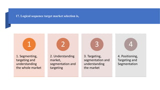 Segmentation Questions Market Segmentation- Multiple Choice Questions ( MCQs) on Market ...