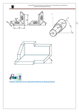 UNIVERSIDAD TECNOLOGICA NACIONAL-FACULTAD REGIONAL RESISTENCIA
SISTEMAS DE REPRESENTACION
18
Síntesis esquemas de los diferentes Sistemas de Representación
 